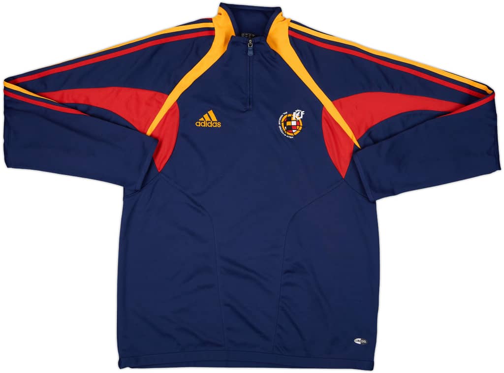 2004-05 Spain adidas 1/4 Zip Drill Top - 8/10 - (L/XL)