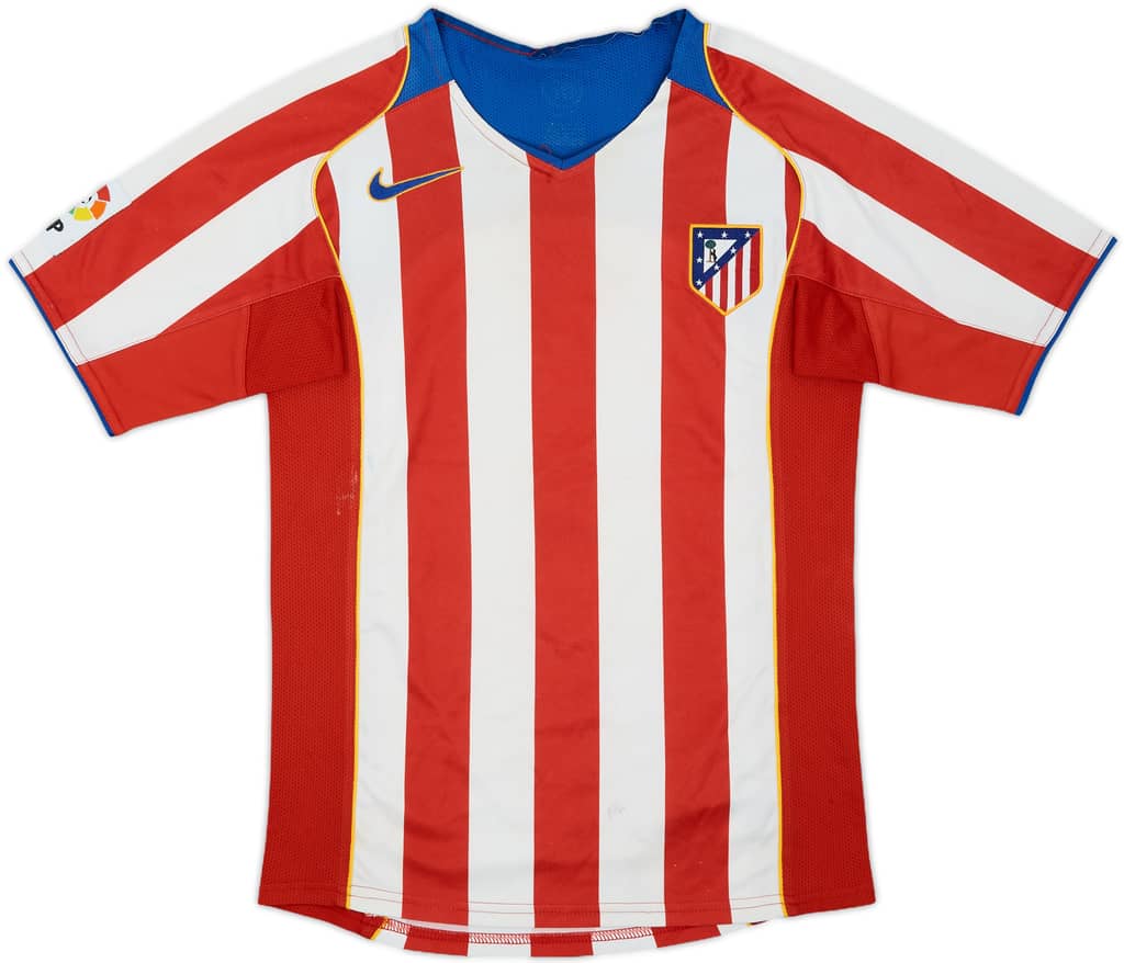 2004-05 Atletico Madrid Home Shirt - 6/10 - (M.Boys)