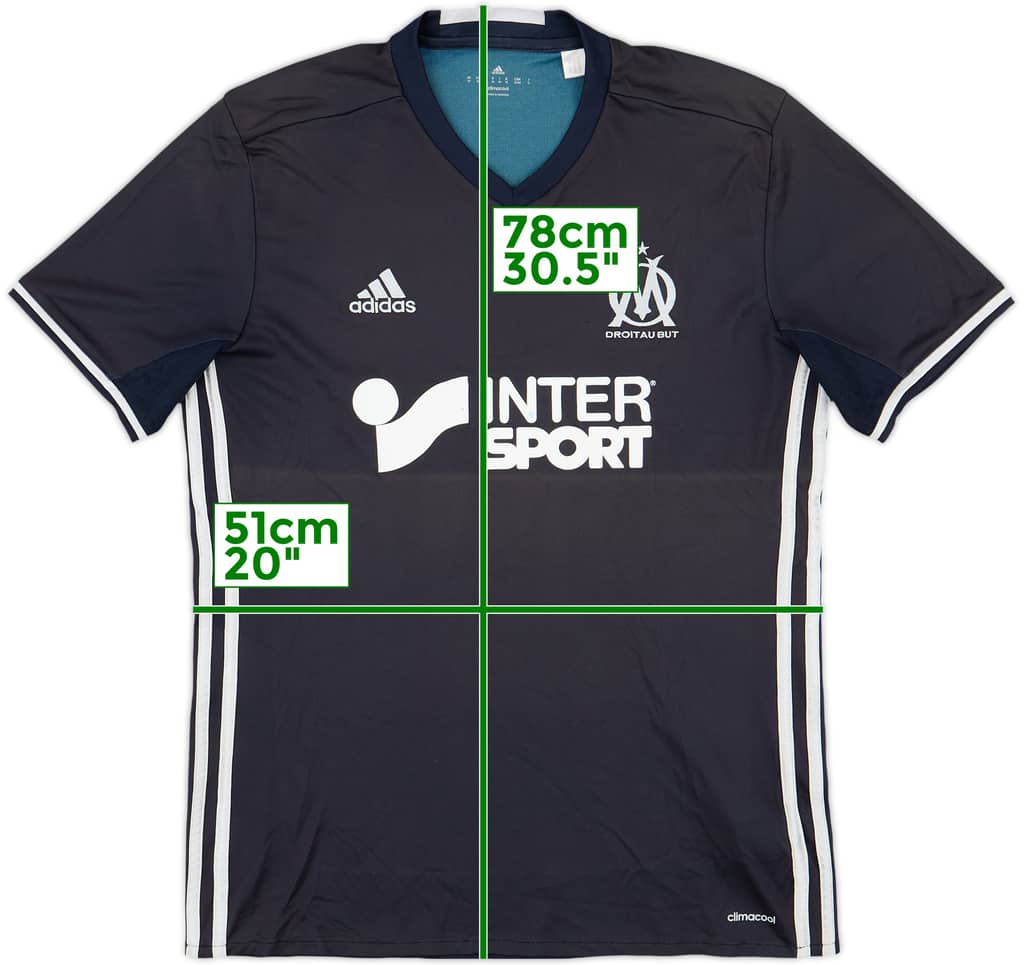 2016-17 Olympique Marseille Away Shirt - 7/10 - (M)