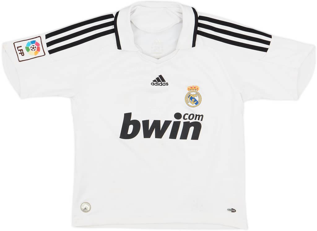 2008-09 Real Madrid Home Shirt - 7/10 - (S.Boys)