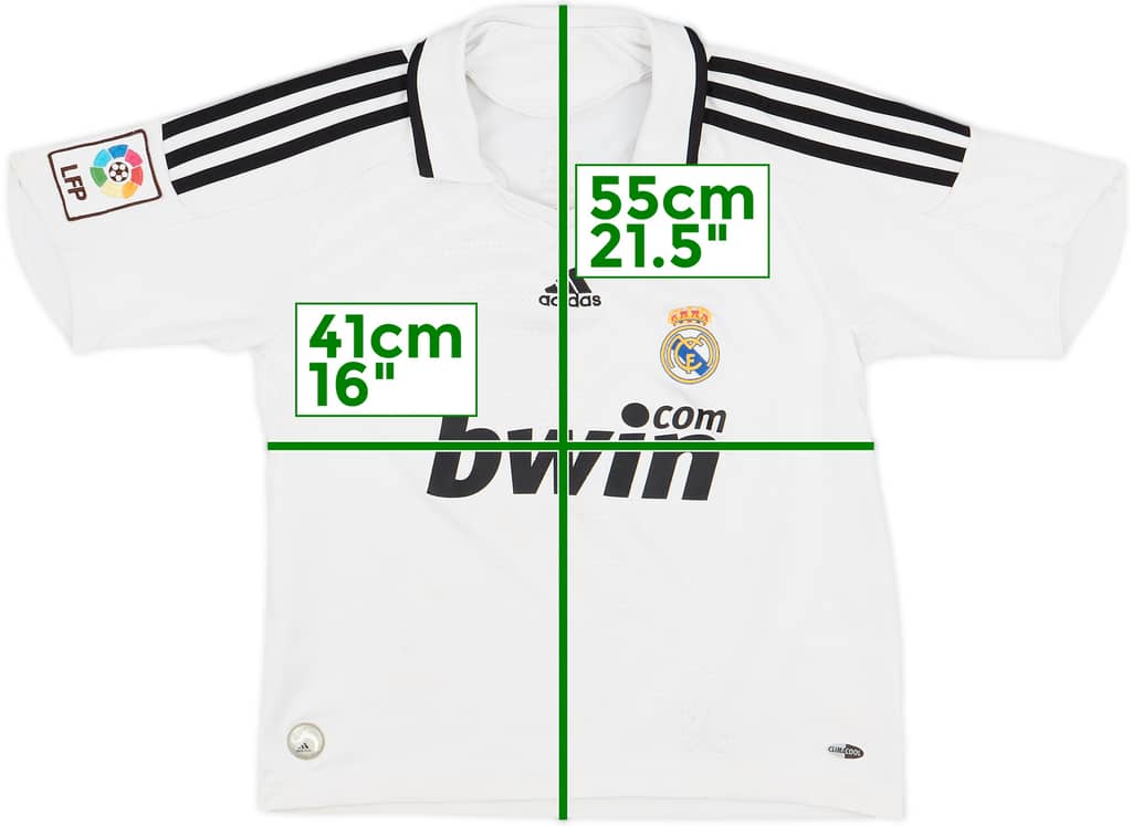 2008-09 Real Madrid Home Shirt - 7/10 - (S.Boys)