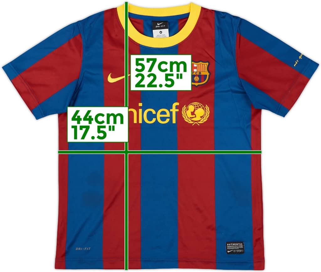 2010-11 Barcelona Home Shirt - 8/10 - (M.Boys)