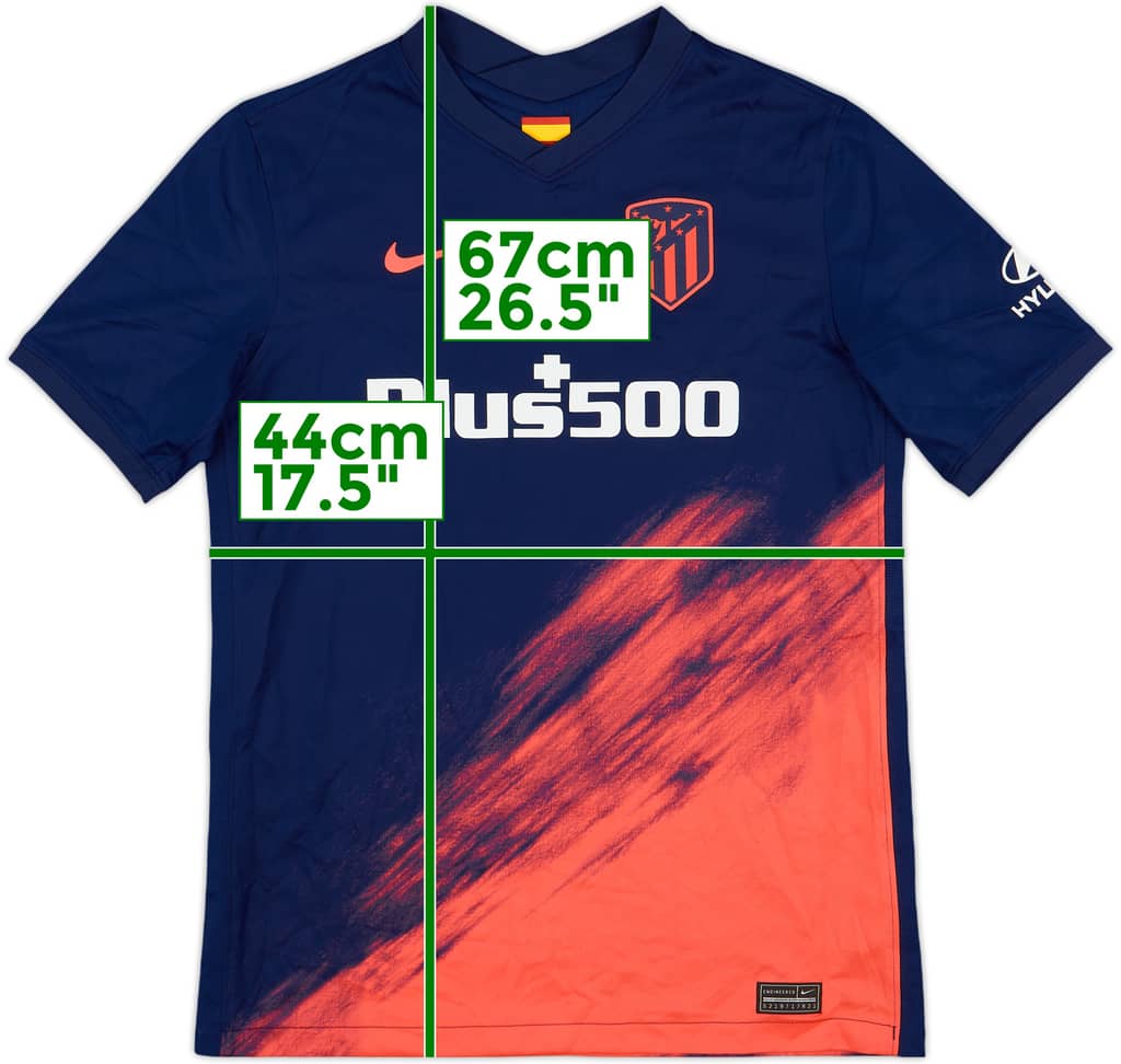2021-22 Atletico Madrid Away Shirt - 9/10 - (XL.Boys)