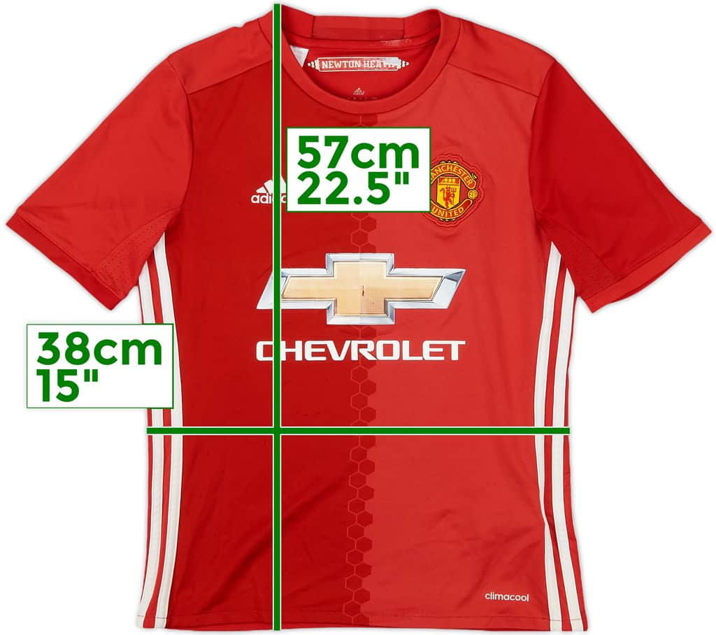 2016-17 Manchester United Home Shirt - 6/10 - (M.Boys)