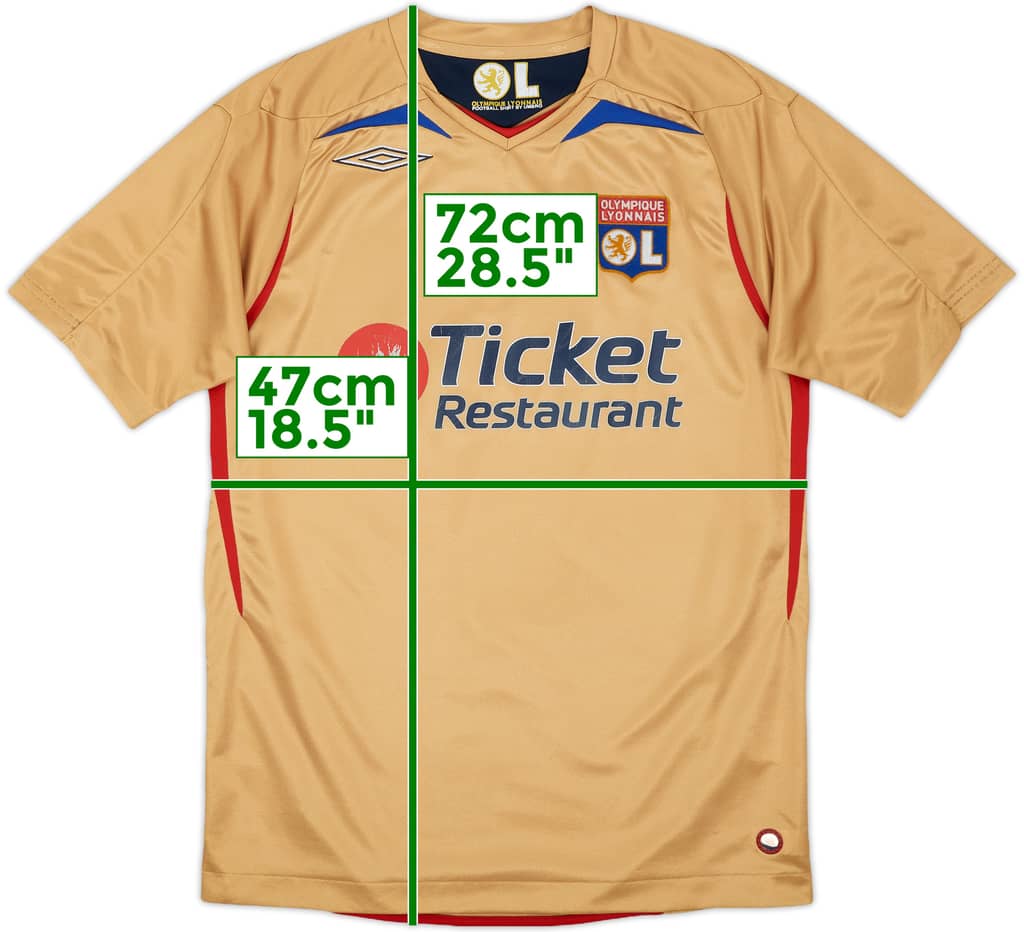 2007-08 Lyon Away Shirt - 5/10 - (XL.Boys)