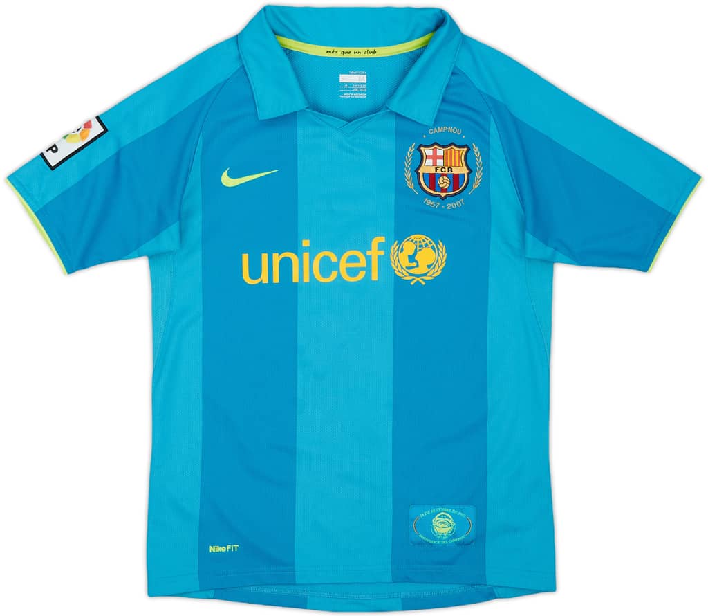 2007-09 Barcelona Away Shirt - 7/10 - (M.Boys)
