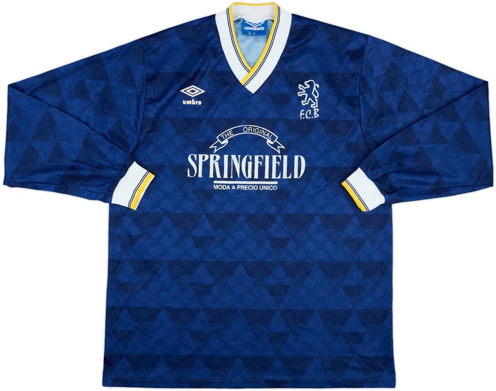 1988-90 Umbro Template L/S Shirt #16 - 7/10 - (XL)