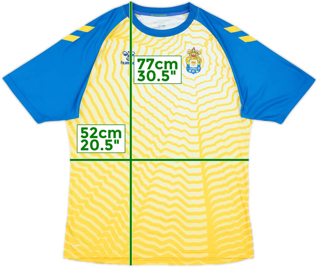 2021-22 Las Palmas Hummel Pre-Match Training Shirt - 8/10 - (L)