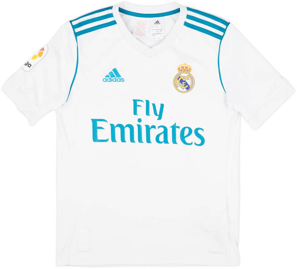 2017-18 Real Madrid Home Shirt - 7/10 - (L.Boys)