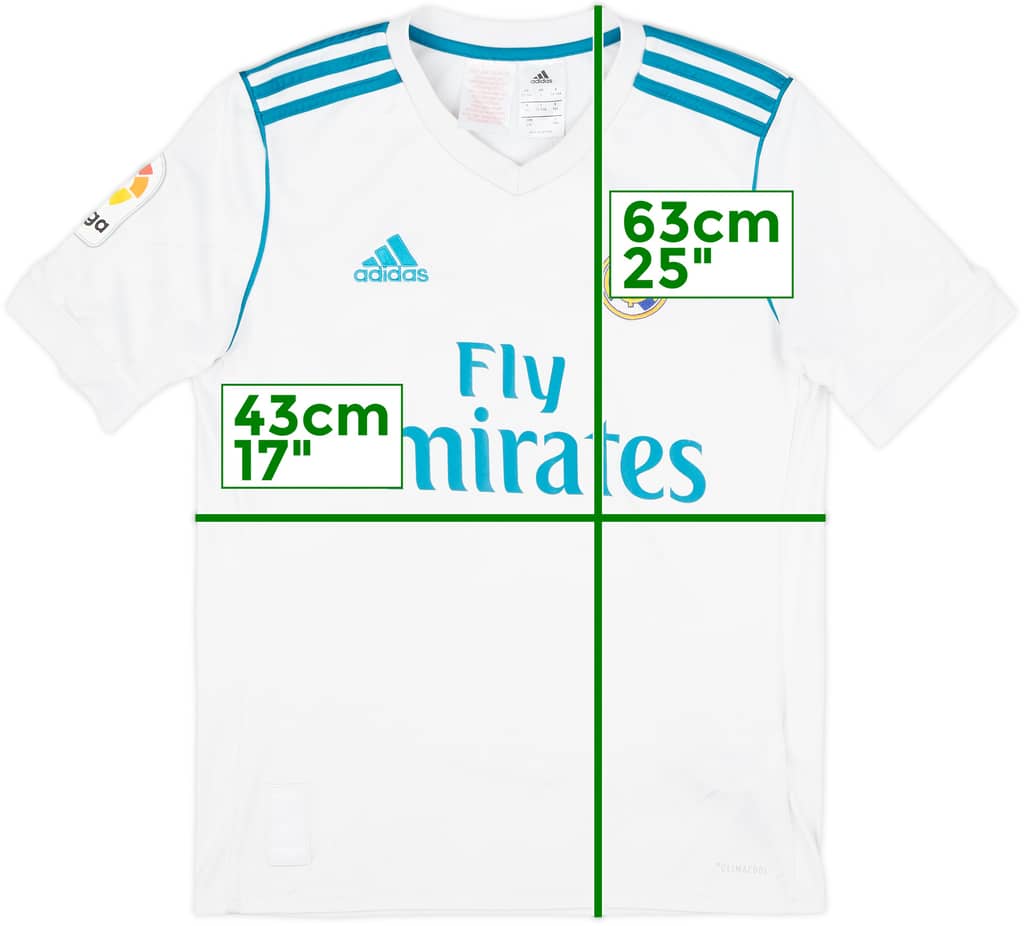 2017-18 Real Madrid Home Shirt - 7/10 - (L.Boys)