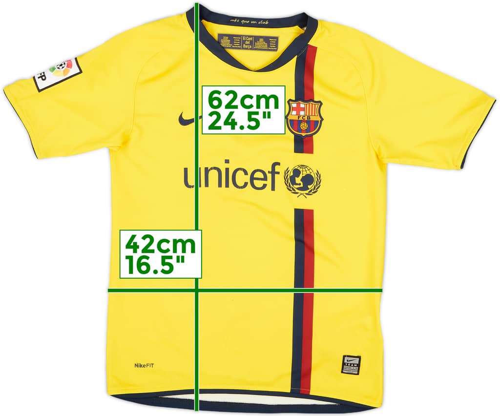 2008-10 Barcelona Away Shirt - 5/10 - (M.Boys)