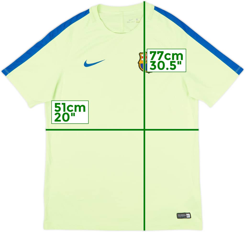 2017-18 Barcelona Nike Training Shirt - 8/10 - (L)