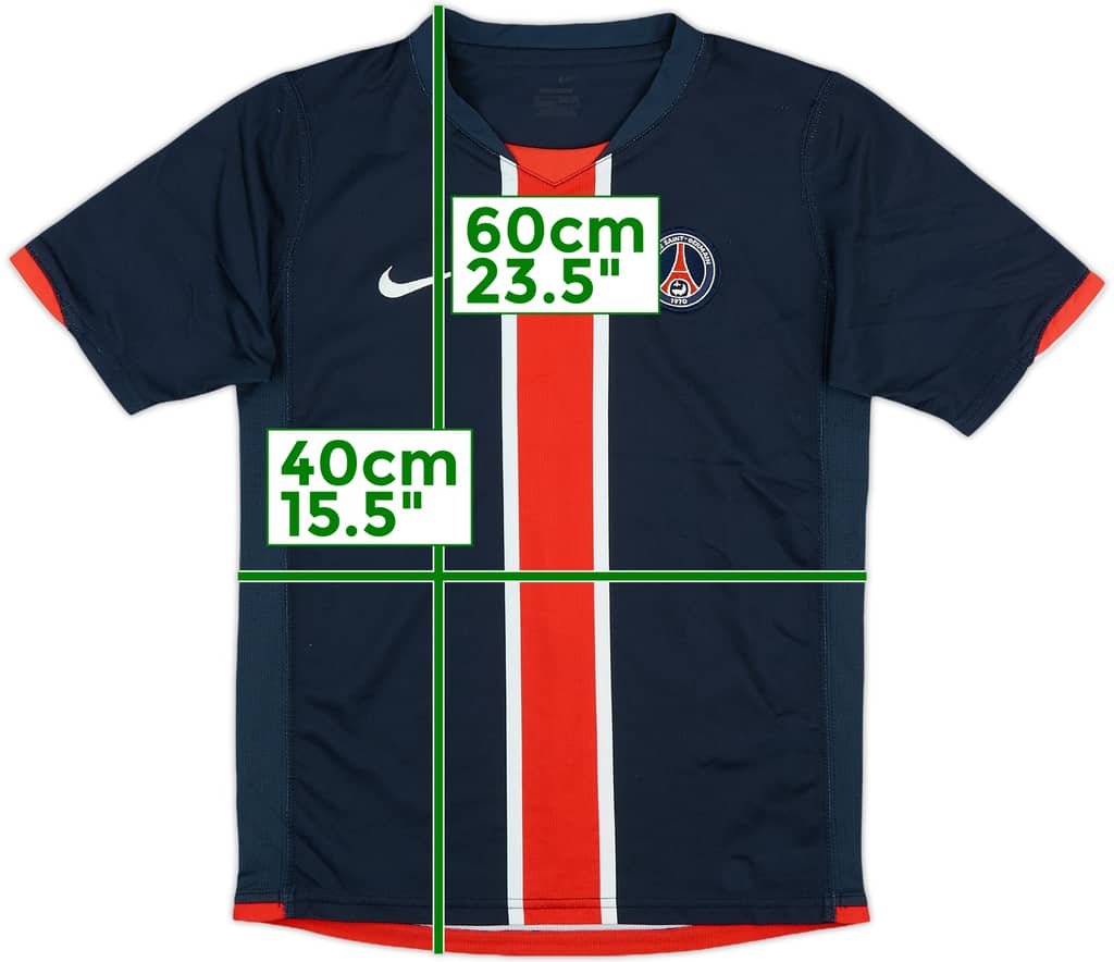 2006-07 Paris Saint-Germain Home Shirt - 6/10 - (L.Boys)