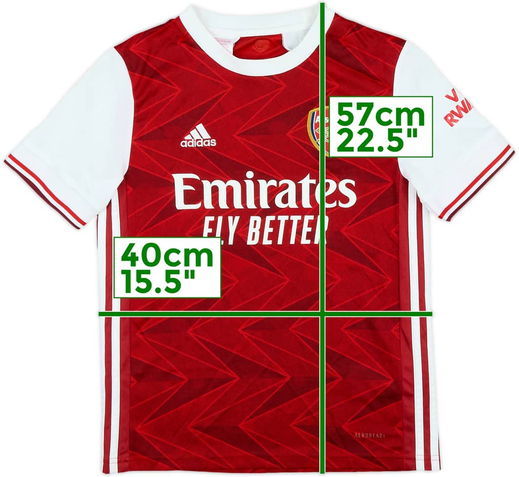 2020-21 Arsenal Home Shirt - 7/10 - (M.Boys)