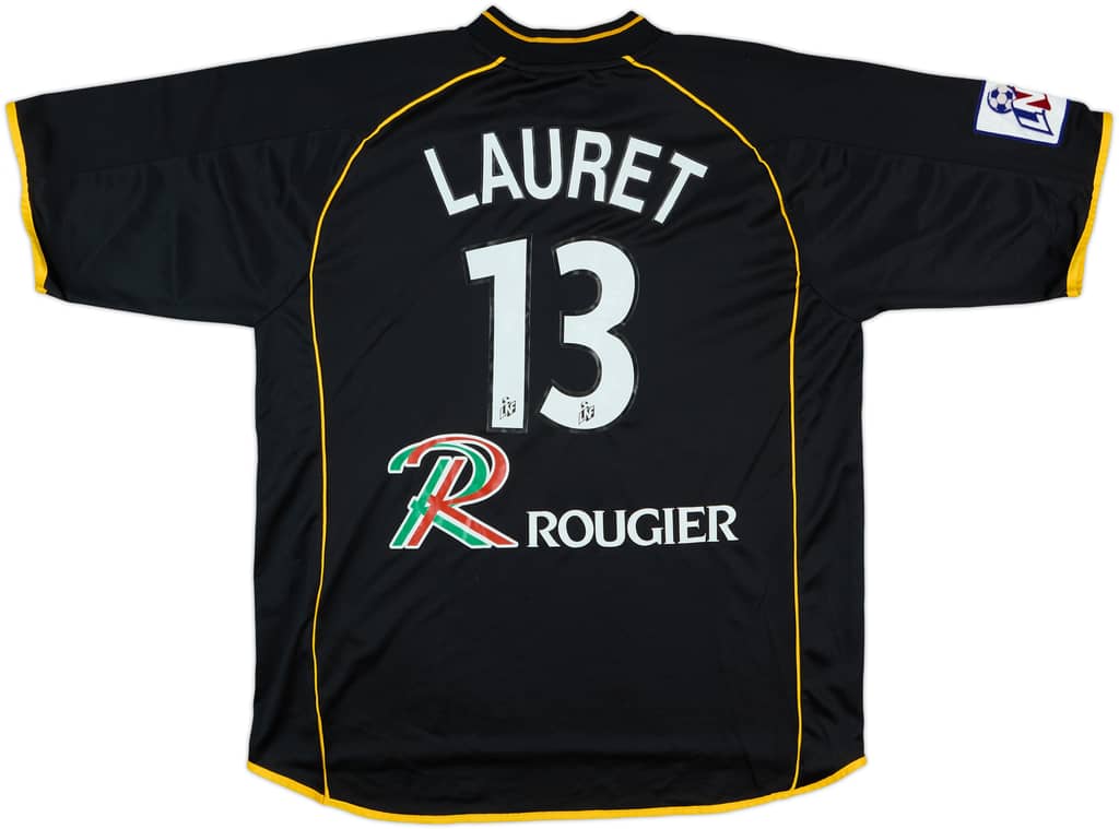 2001-02 Chamois Niortais Match Issue Away Shirt Lauret #13