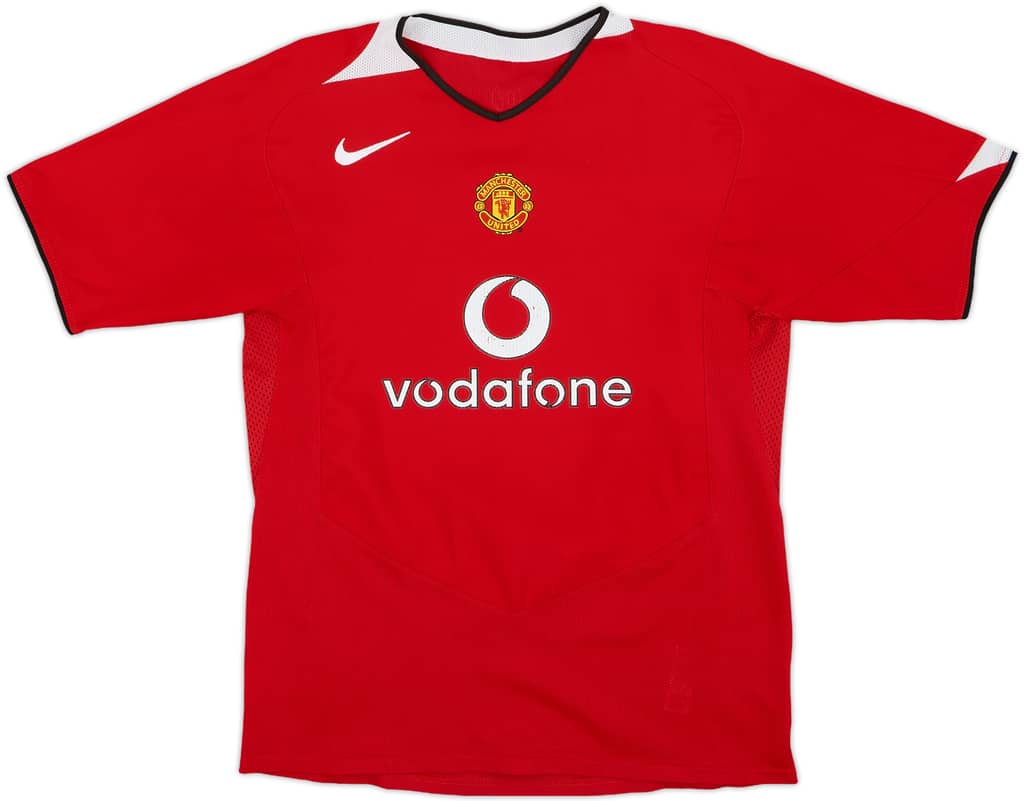 2004-06 Manchester United Home Shirt - 7/10 - (XL.Boys)
