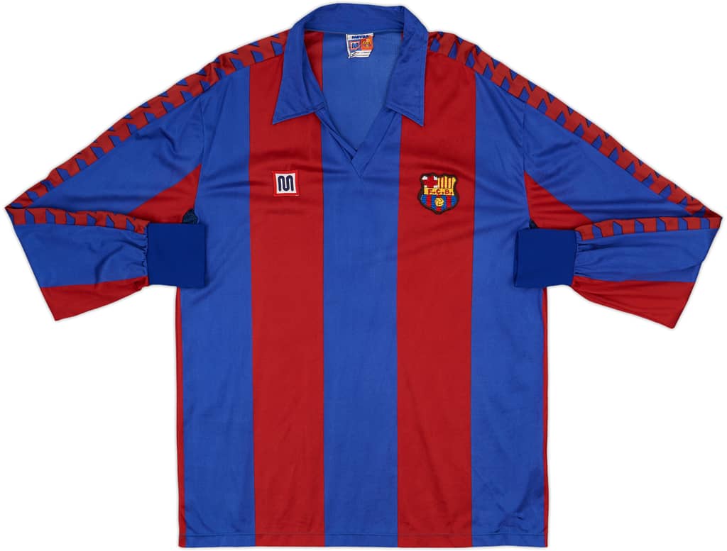 1984-89 Barcelona Home L/S Shirt - 8/10 - (XL)