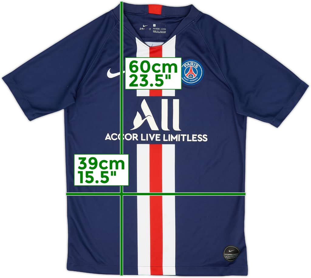 2019-20 Paris Saint-Germain Home Shirt - 6/10 - (L.Boys)