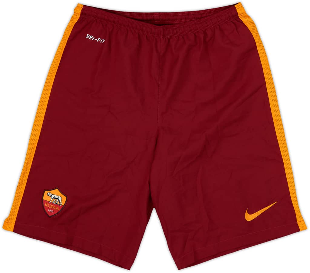 2015-16 Roma Alternate Home Shorts - 10/10 - (S)
