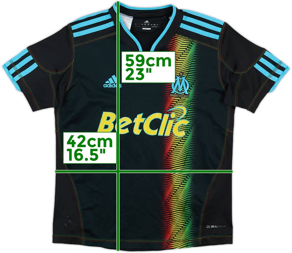 2010-11 Olympique Marseille Third Shirt - 6/10 - (L.Boys)