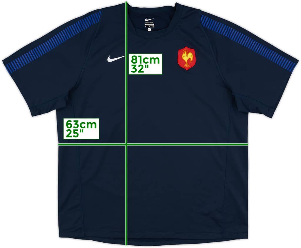 2011-12 France Rugby Nike Training Shirt - 10/10 - (XL)