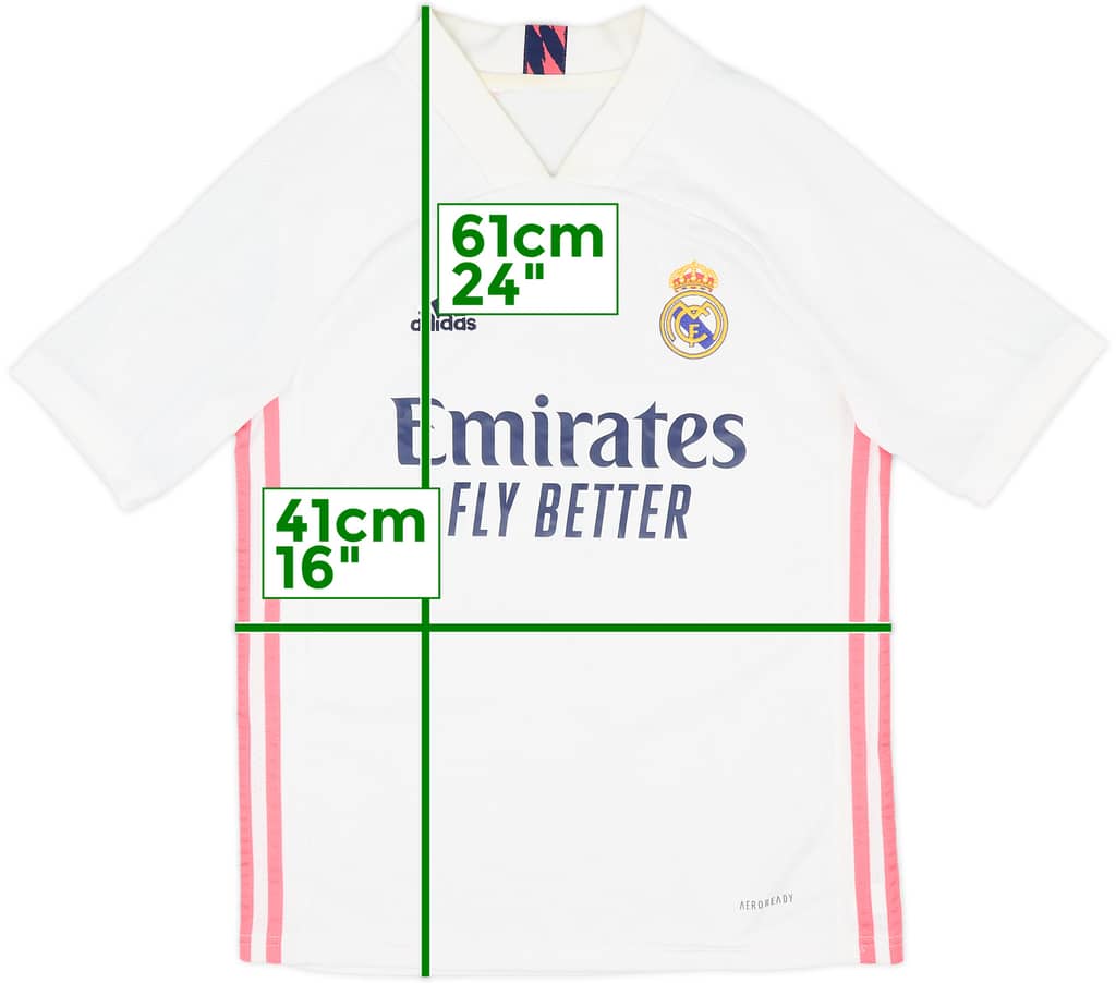 2020-21 Real Madrid Home Shirt - 7/10 - (L.Boys)