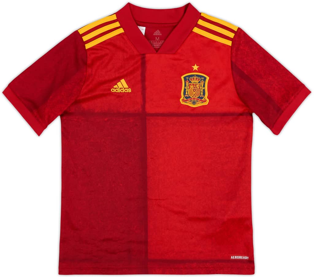 2020-21 Spain Home Shirt - 8/10 - (M.Boys)