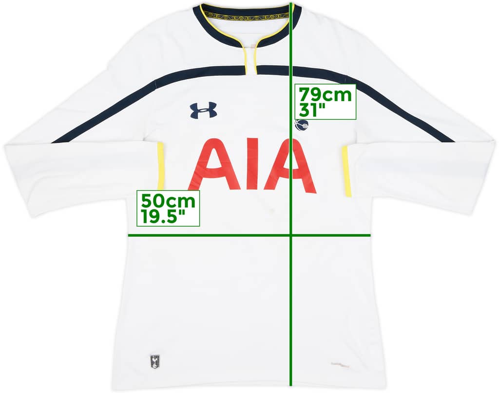 2014-15 Tottenham Home L/S Shirt - 5/10 - (L)