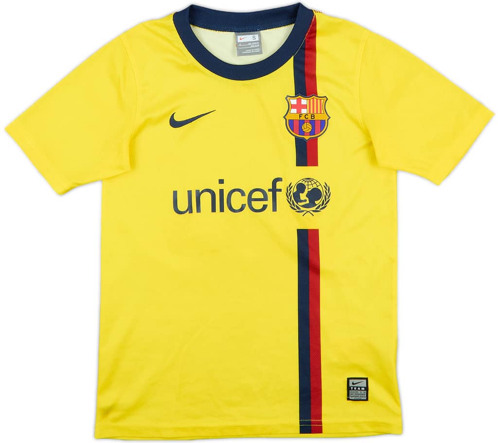 2008-09 Barcelona Basic Away Shirt - 7/10 - (S.Boys)