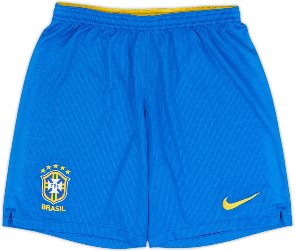 2018-19 Brazil Home Shorts - 8/10 - (S)