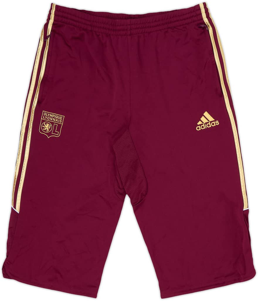 2010-11 Lyon adidas 3/4 Track Pants/Bottoms - 8/10 - (L)