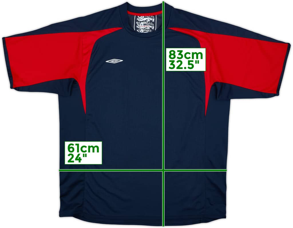 2004-06 England Umbro Training Shirt - 4/10 - (XXL)