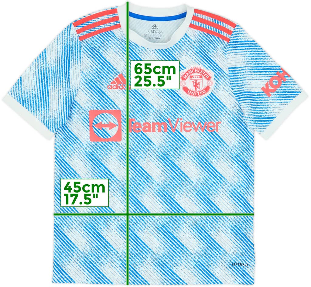 2021-22 Manchester United Away Shirt - 5/10 - (13-14 Years)