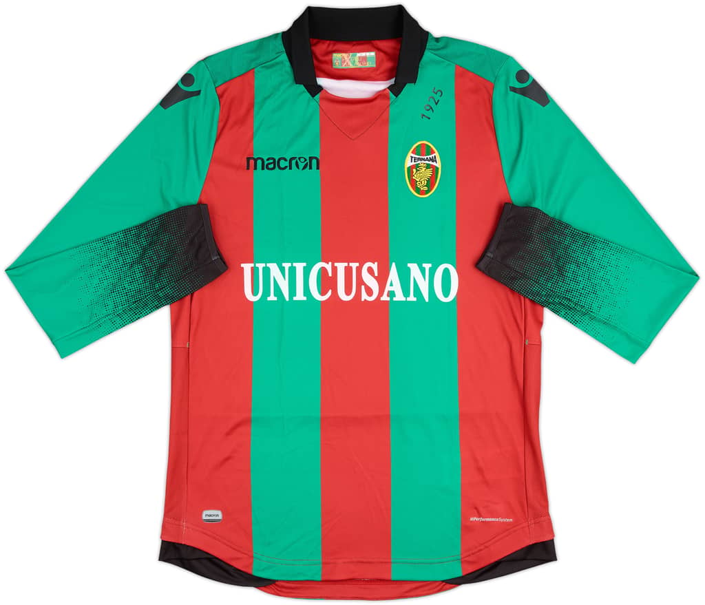 2018-19 Ternana Home L/S Shirt - 9/10 - (XL)
