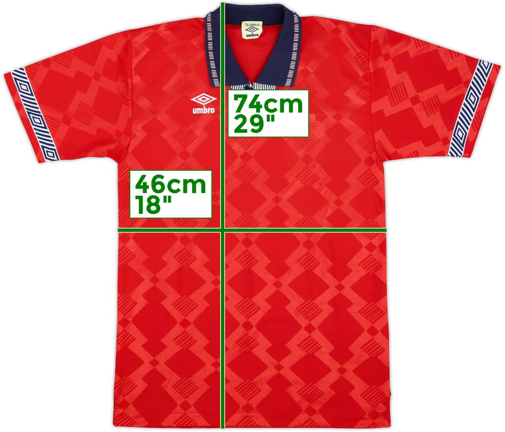 1990-93 England Away Shirt - 3/10 - (L)