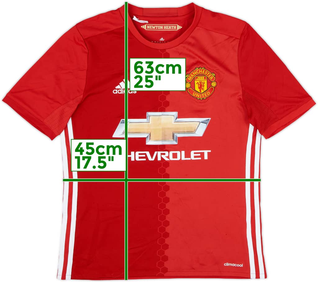 2016-17 Manchester United Home Shirt - 6/10 - (L.Boys)