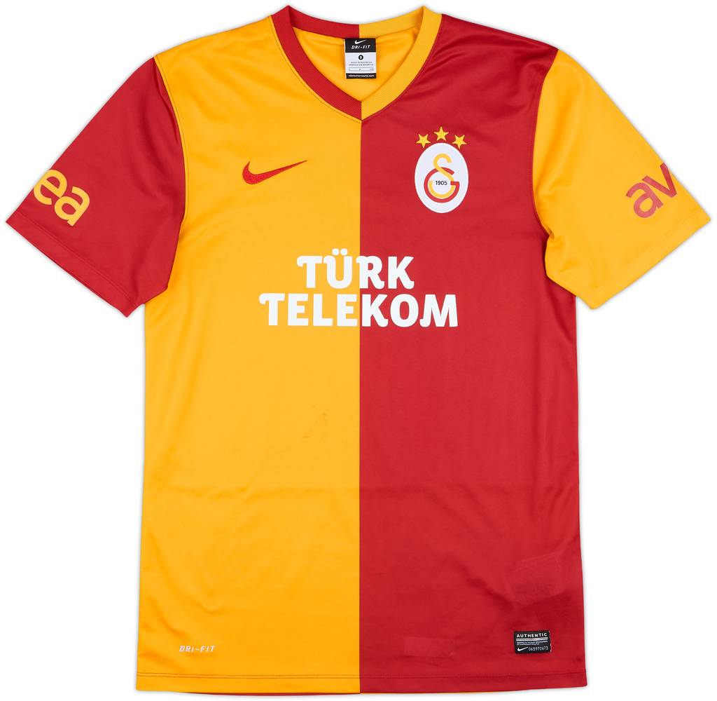 2013-14 Galatasaray Basic Home Shirt - 7/10 - (S)