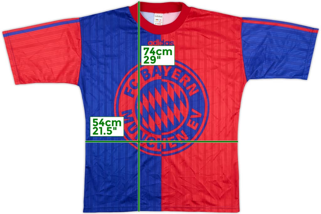 1995-96 Bayern Munich adidas Training Shirt - 8/10 - (S)