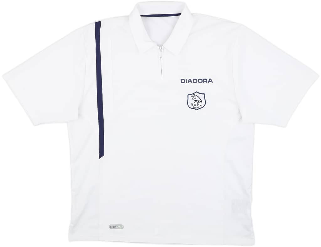2005-06 Sheffield Wednesday Diadora 1/4 Zip Training Shirt - 8/10 - (L)