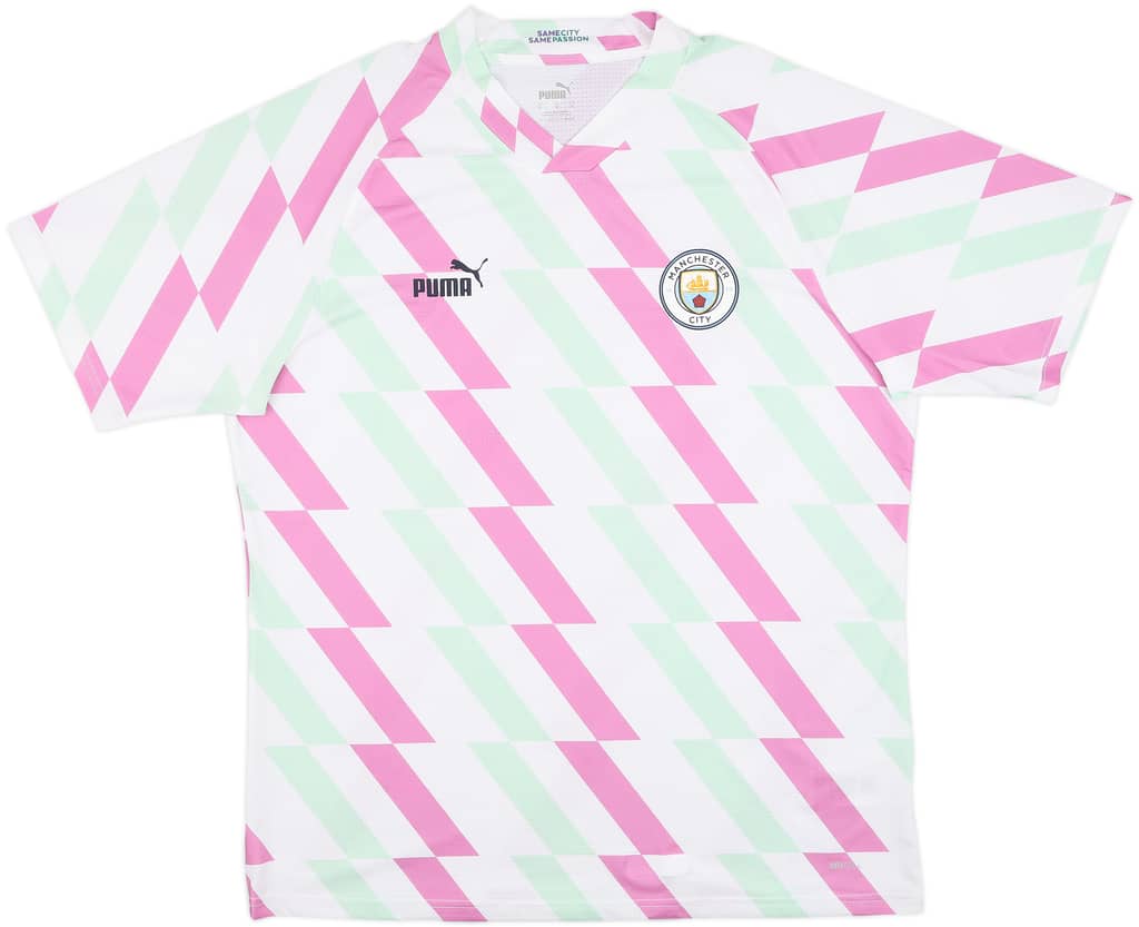 2022-23 Manchester City Puma Pre-Match Training Shirt - 9/10 - (XL)