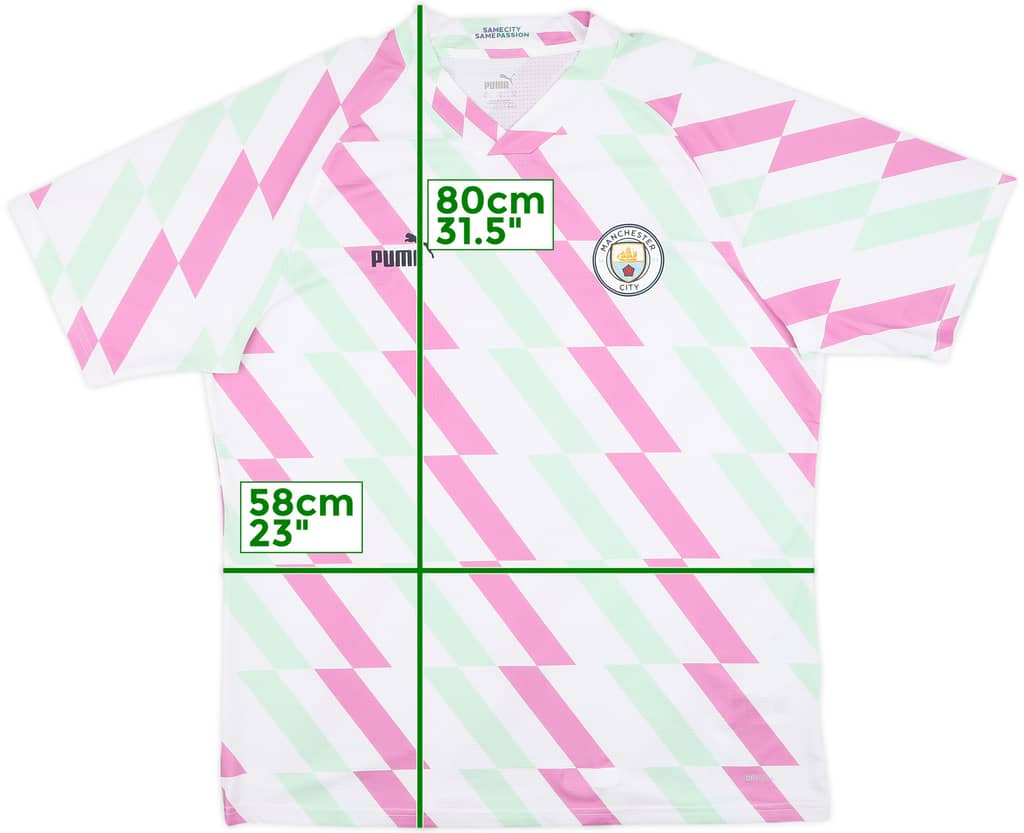 2022-23 Manchester City Puma Pre-Match Training Shirt - 9/10 - (XL)