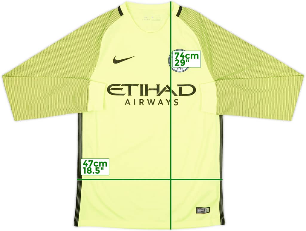2016-17 Manchester City GK Shirt - 10/10 - (S)