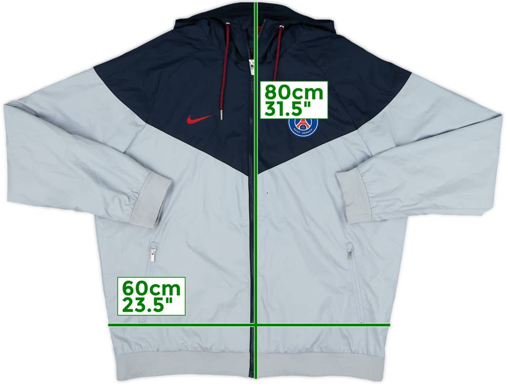2017-18 Paris Saint-Germain Nike Hooded Rain Jacket - 6/10 - (XL)