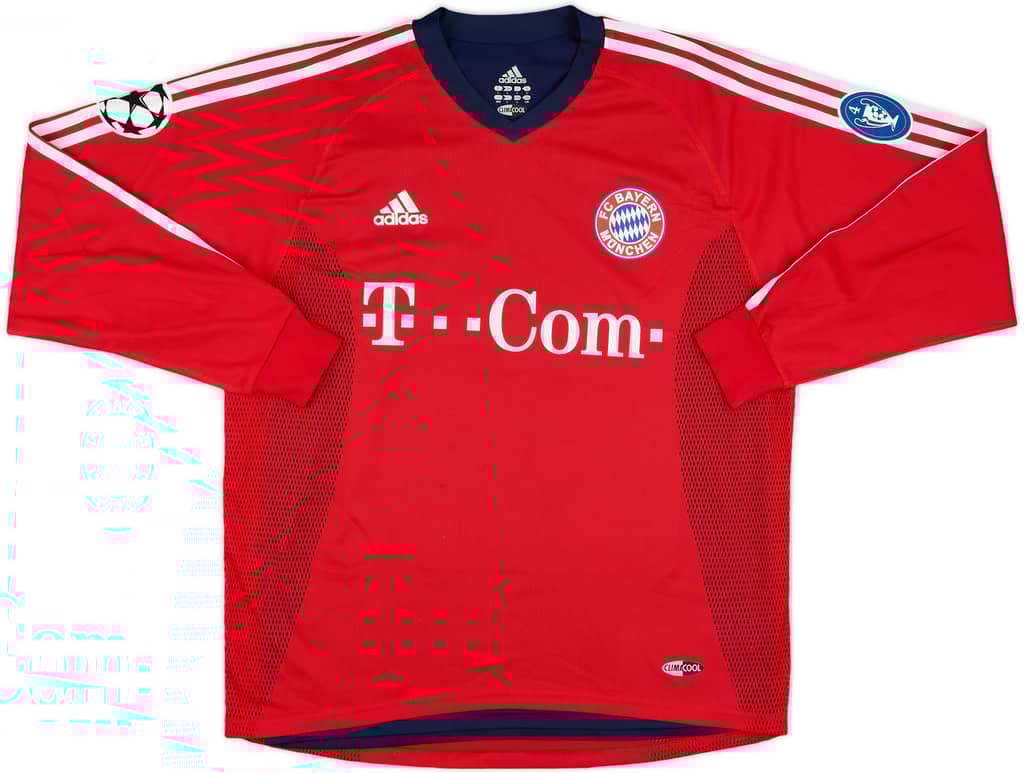 2003-04 Bayern Munich Match Issue Champions League L/S Shirt Ze Roberto #11
