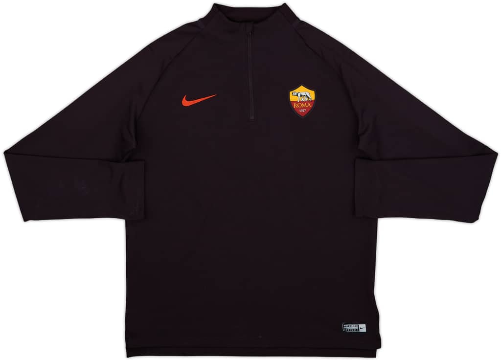 2018-19 Roma Nike 1/4 Zip Training Top - 7/10 - (XL.Boys)