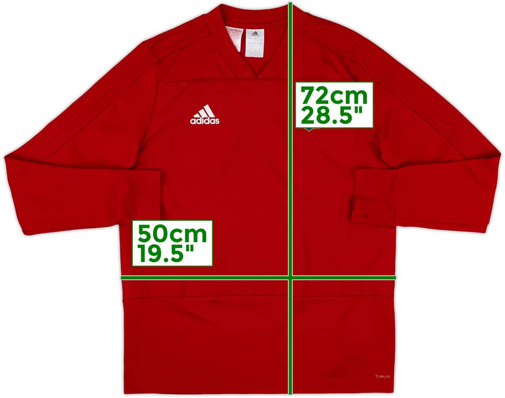 2018-19 Lyon adidas Drill Top - 8/10 - (XL.Boys)