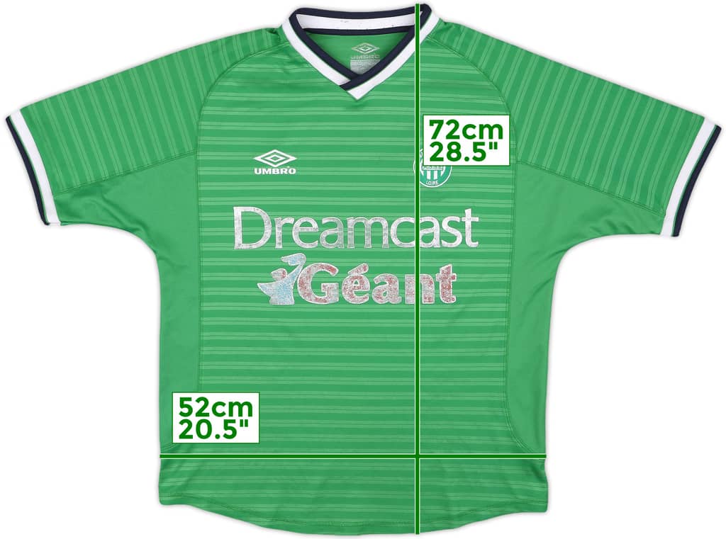 2000-01 Saint Etienne Home Shirt - 4/10 - (L)