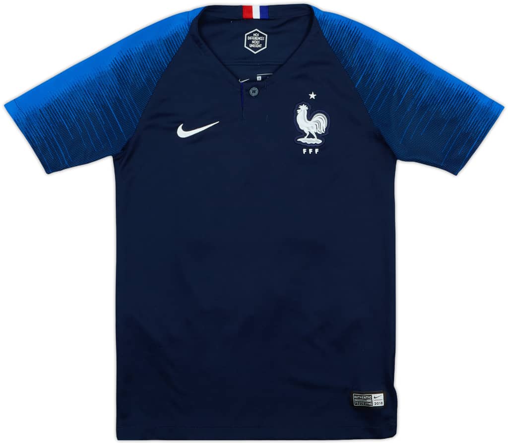 2018 France Home Shirt Mbappe #10 - 6/10 - (S.Boys)