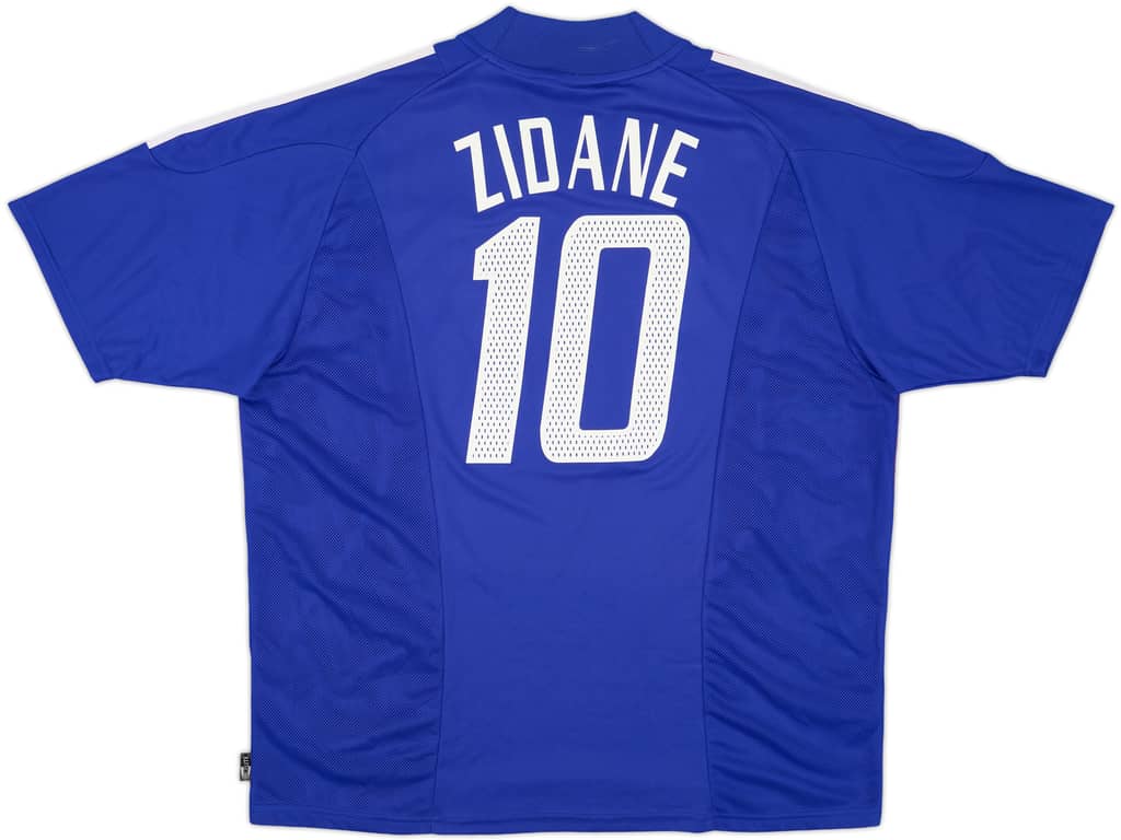 2002-04 France Home Shirt Zidane #10 - 8/10 - (XXL)