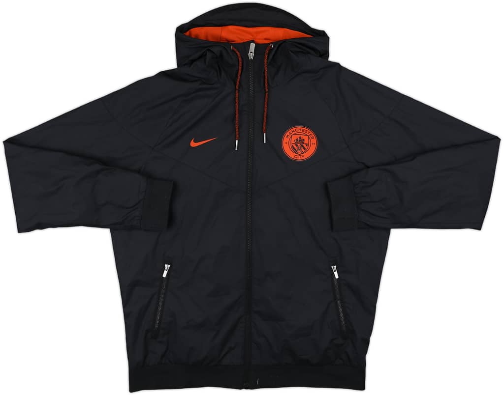 2016-17 Manchester City Nike Hooded Track Jacket - 8/10 - (M)